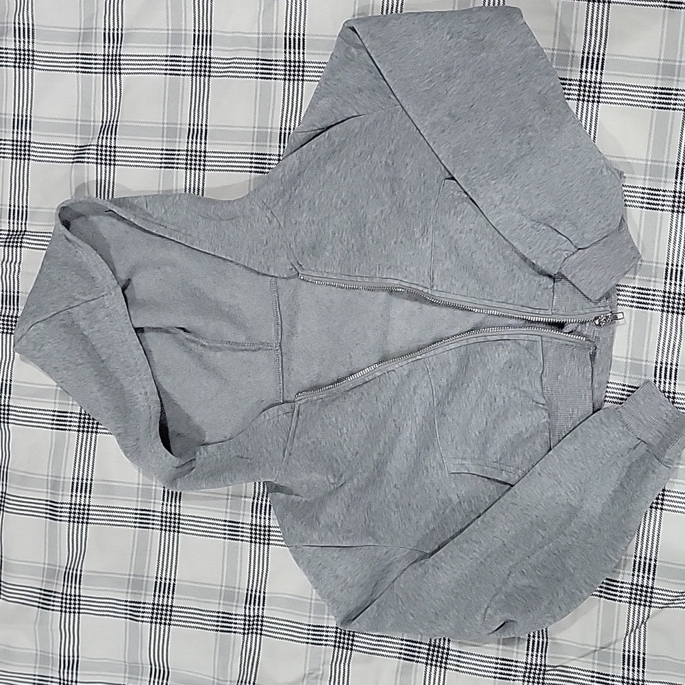 Crop zipup hoodie